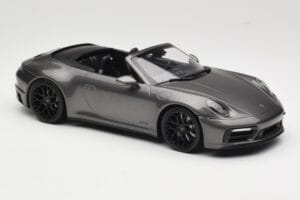 Porsche 911 992 Carrera 4 GTS Cabriolet Grey Metallic Minichamps 1:18 155063031 Diecast - image 4 of 6