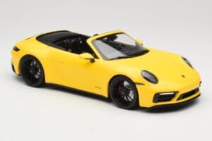 Porsche 911 992 Carrera 4 GTS Cabriolet Yellow Minichamps 1:18 155063030 Diecast - image 4 of 6