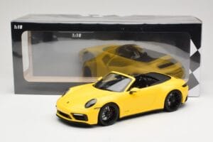 Porsche 911 992 Carrera 4 GTS Cabriolet Yellow Minichamps 1:18 155063030 Diecast - image 6 of 6