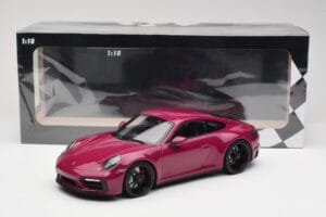 Porsche 911 992 Carrera 4 GTS Rubystar Minichamps 1:18 155063102 Diecast - image 6 of 6