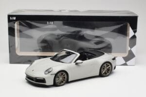 Porsche 911 992 Carrera 4S Cabriolet Grey Minichamps 1:18 155067335 Diecast - image 6 of 6