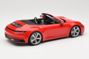 Porsche 911 992 Carrera 4S Cabriolet Red Minichamps 1:18 155067331 Diecast - image 2 of 6