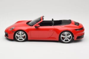 Porsche 911 992 Carrera 4S Cabriolet Red Minichamps 1:18 155067331 Diecast - image 3 of 6