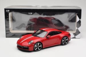 Porsche 911 992 Carrera 4S Carmine Red Minichamps 1:18 155067326 Diecast - image 6 of 6
