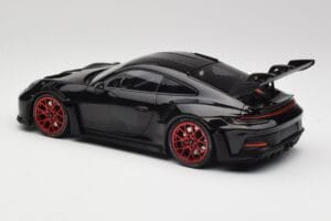 Porsche 911 992 GT3 RS Black & Red Wheels & Black Decor Minichamps 1:18 153062240 Diecast - image 5 of 6