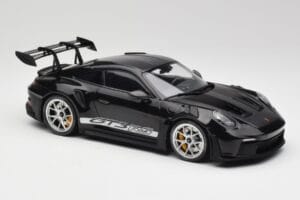 Porsche 911 992 GT3 RS Black With Silver Wheels Minichamps 1:18 155062231 Diecast - image 4 of 6