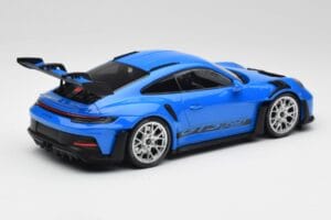 Porsche 911 992 GT3 RS Blue & Silver Wheels & Black Decor Minichamps 1:18 153062234 Diecast - image 2 of 6