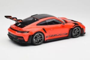 Porsche 911 992 GT3 RS Guards Orange & Silver Wheels Minichamps 1:18 911992002 Diecast - image 2 of 6