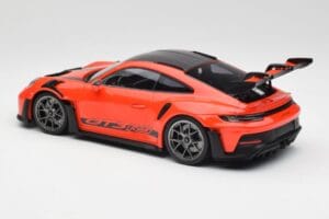 Porsche 911 992 GT3 RS Guards Orange & Silver Wheels Minichamps 1:18 911992002 Diecast - image 5 of 6