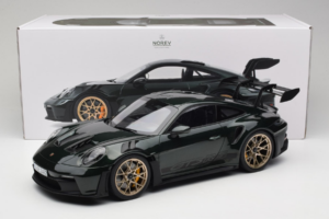 Porsche 911 992 GT3 RS Jet Green Metallic Black Norev 1:12 127532 Diecast - image 6 of 6