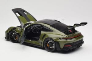 Porsche 911 992 GT3 RS Nato Olive & Black Wheels Minichamps 1:18 110062027 Diecast - image 5 of 8