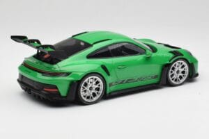 Porsche 911 992 GT3 RS Python Green & Silver Wheels & Black Decor Minichamps 1:18 153062235 Diecast - image 2 of 6