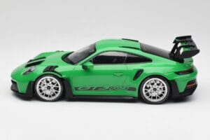 Porsche 911 992 GT3 RS Python Green & Silver Wheels & Black Decor Minichamps 1:18 153062235 Diecast - image 3 of 6