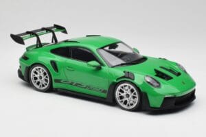 Porsche 911 992 GT3 RS Python Green & Silver Wheels & Black Decor Minichamps 1:18 153062235 Diecast - image 4 of 6