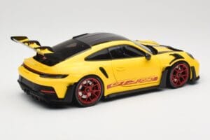 Porsche 911 992 GT3 RS Racing Yellow Weissach Package & Red Wheels Minichamps 1:18 110062025 Diecast - image 3 of 8