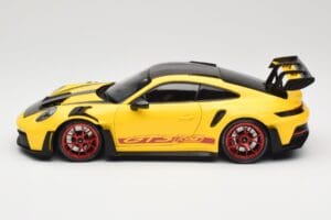Porsche 911 992 GT3 RS Racing Yellow Weissach Package & Red Wheels Minichamps 1:18 110062025 Diecast - image 4 of 8