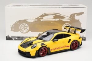 Porsche 911 992 GT3 RS Racing Yellow Weissach Package & Red Wheels Minichamps 1:18 110062025 Diecast - image 8 of 8