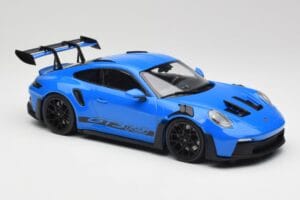 Porsche 911 992 GT3 RS Shark Blue & Black Wheels Minichamps 1:18 153062233 Diecast - image 4 of 6
