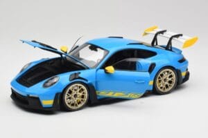 Porsche 911 992 GT3 RS Shark Blue & Yellow Decor Concept Minichamps 1:18 911992001 Diecast - image 2 of 8