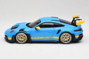 Porsche 911 992 GT3 RS Shark Blue & Yellow Decor Concept Minichamps 1:18 911992001 Diecast - image 4 of 8