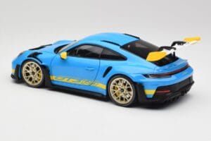 Porsche 911 992 GT3 RS Shark Blue & Yellow Decor Concept Minichamps 1:18 911992001 Diecast - image 7 of 8