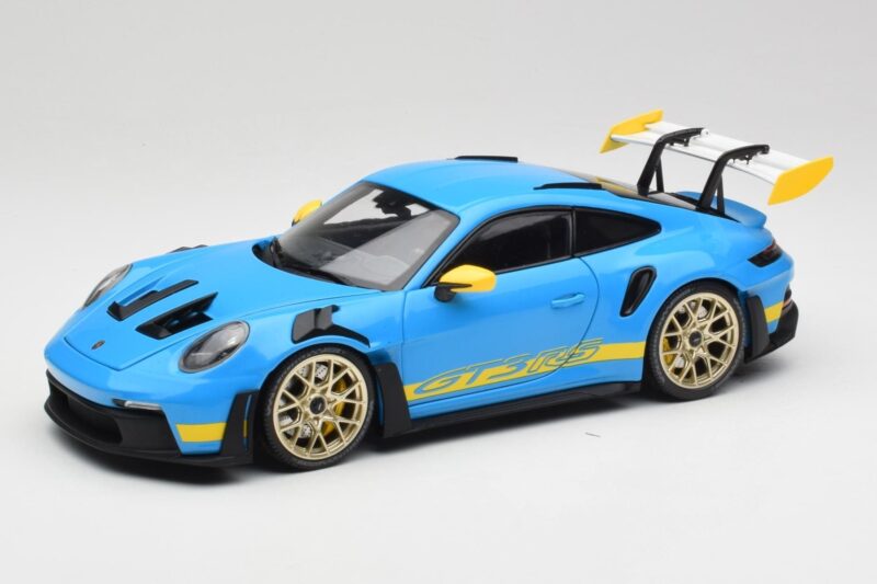 Porsche 911 992 GT3 RS Shark Blue & Yellow Decor Concept Minichamps 1:18 Porsche 911 992 GT3 RS Shark Blue & Yellow Decor Concept Minichamps 1:18 911992001 Diecast