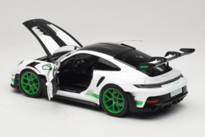 Porsche 911 992 GT3 RS Tribute to Carrera RS White Python Green Norev 1:18 187372 Diecast - image 5 of 8