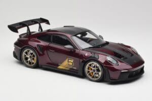 Porsche 911 992 GT3 RS Ultraviolet & Silver Wheels Minichamps 1:18 110062029 Diecast - image 6 of 8