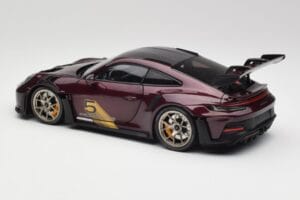 Porsche 911 992 GT3 RS Ultraviolet & Silver Wheels Minichamps 1:18 110062029 Diecast - image 7 of 8