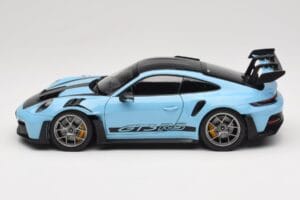 Porsche 911 992 GT3 RS Weissach Pack Gulf Blue Norev 1:18 187367 Diecast - image 4 of 8
