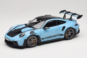 Porsche 911 992 GT3 RS Weissach Pack Gulf Blue Norev 1:18 187367 Diecast
