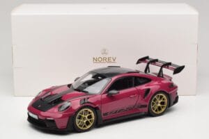 Porsche 911 992 GT3 RS Weissach Package Ruby Star Norev 1:18 187370 Diecast - image 8 of 8
