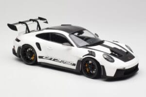 Porsche 911 992 GT3 RS White & Black Wheels Minichamps 1:18 155062230 Diecast - image 4 of 6