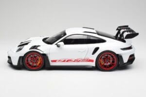 Porsche 911 992 GT3 RS White & Pyro Red Norev 1:12 127530 Diecast - image 3 of 6