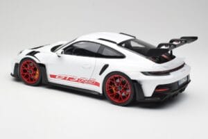Porsche 911 992 GT3 RS White & Pyro Red Norev 1:12 127530 Diecast - image 5 of 6
