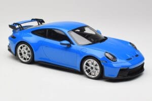 Porsche 911 992 GT3 Shark Blue & Silver Wheels Minichamps 1:18 143069015 Resin - image 4 of 6