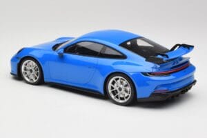 Porsche 911 992 GT3 Shark Blue & Silver Wheels Minichamps 1:18 143069015 Resin - image 5 of 6