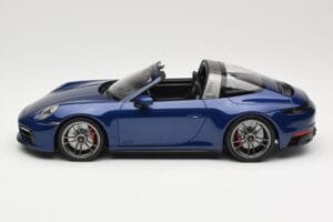 Porsche 911 992 Targa 4 GTS Blue Metallic Minichamps 1:18 155061060 Diecast - image 3 of 6
