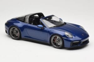 Porsche 911 992 Targa 4 GTS Blue Metallic Minichamps 1:18 155061060 Diecast - image 4 of 6