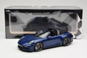 Porsche 911 992 Targa 4 GTS Blue Metallic Minichamps 1:18 155061060 Diecast - image 6 of 6