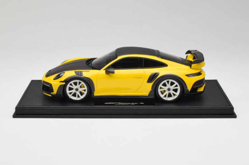 Porsche 911 992 TechArt GTstreet R Yellow With White Wheels TechArt 1:18 Porsche 911 992 TechArt GTstreet R Yellow With White Wheels TechArt 1:18 REMC015 Resin