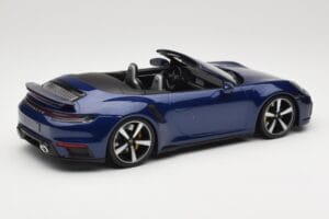 Porsche 911 992 Turbo S Cabriolet Blue Metallic Minichamps 1:18 155069081 Diecast - image 2 of 6
