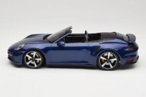Porsche 911 992 Turbo S Cabriolet Blue Metallic Minichamps 1:18 155069081 Diecast - image 3 of 6