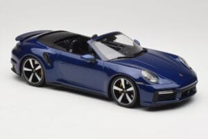 Porsche 911 992 Turbo S Cabriolet Blue Metallic Minichamps 1:18 155069081 Diecast - image 4 of 6