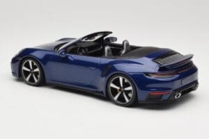 Porsche 911 992 Turbo S Cabriolet Blue Metallic Minichamps 1:18 155069081 Diecast - image 5 of 6