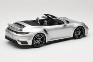 Porsche 911 992 Turbo S Cabriolet Silver Minichamps 1:18 155069082 Diecast - image 2 of 6