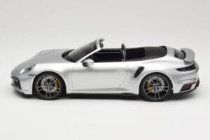 Porsche 911 992 Turbo S Cabriolet Silver Minichamps 1:18 155069082 Diecast - image 3 of 6