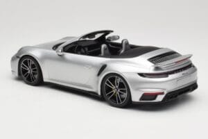 Porsche 911 992 Turbo S Cabriolet Silver Minichamps 1:18 155069082 Diecast - image 5 of 6