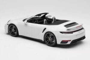 Porsche 911 992 Turbo S Cabriolet White Metallic Minichamps 1:18 155069080 Diecast - image 5 of 6
