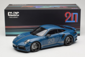 Porsche 911 992 Turbo S Coupe Sport Design Blue Minichamps 1:18 113069073 Diecast - image 8 of 8